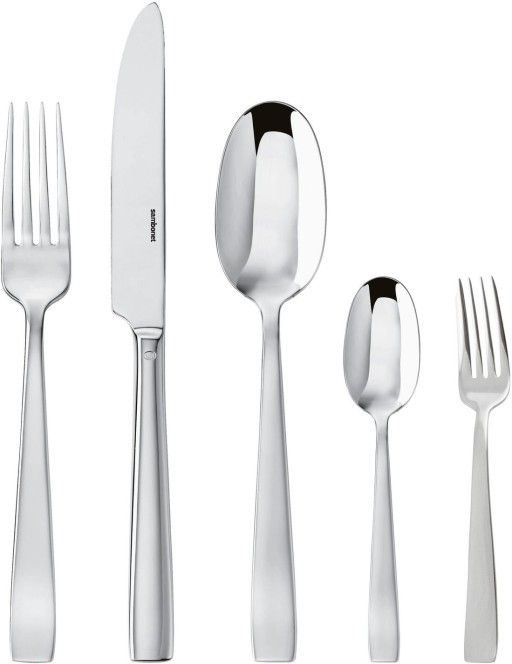 Set tacamuri Sambonet Flat Solid Handle  60 piese  inox