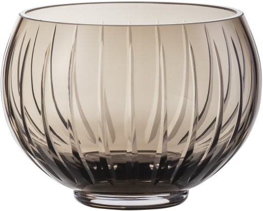 Votiv Zwiesel Glas Signum  design Bernadotte & Kylberg  handmade  10cm  maro fumuriu