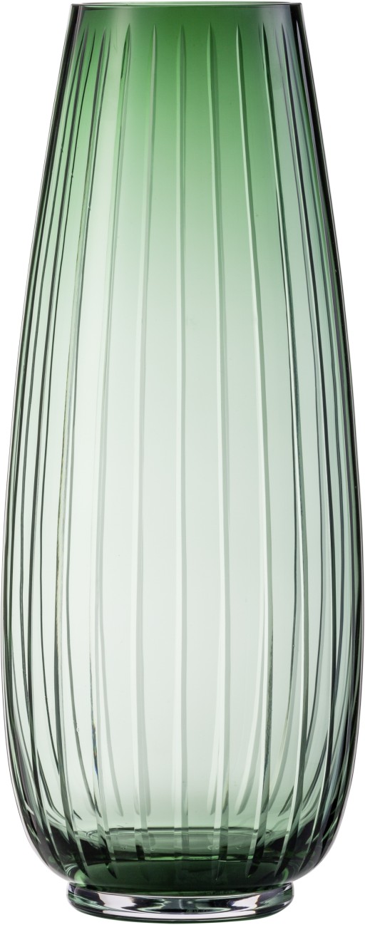Vaza Zwiesel Glas Signum  design Bernadotte & Kylberg  handmade  41cm  verde fumuriu