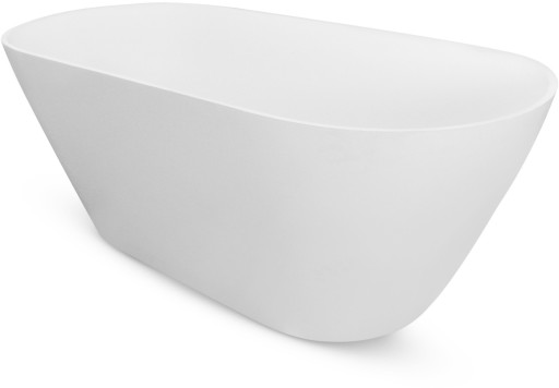 Cada freestanding Besco Moya 160x68cm  alb  ventil click-clack cu top cleaning alb