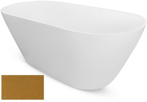 Cada freestanding Besco Moya Glam 170x72cm  Gold