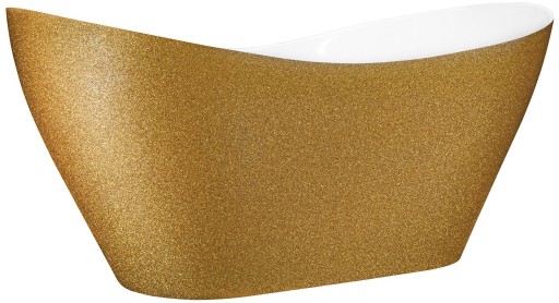 Cada freestanding Besco Viya Glam 170x72cm  auriu