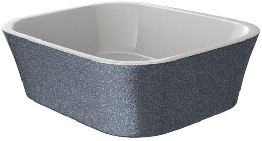 Lavoar tip bol Besco Assos Glam 40x50x15cm  montare pe blat  compozit  grafit