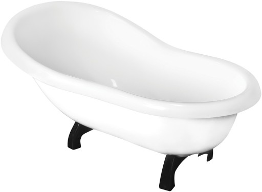 Cada freestanding Besco Otylia Baby alba  85x47cm  picioare albe