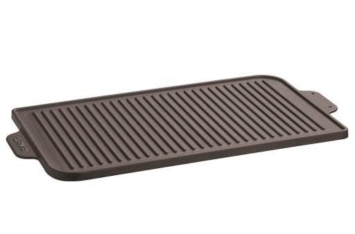 Tava gratar din fonta emailata Paderno Cast Iron  26x45cm  negru