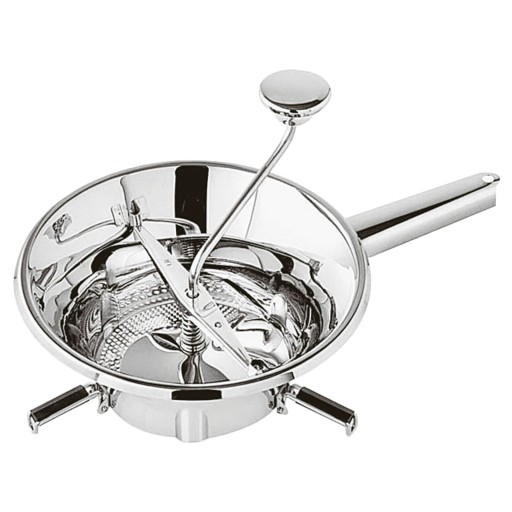 Aparat pentru pasat legume Paderno cu 3 site  d 19cm  inox