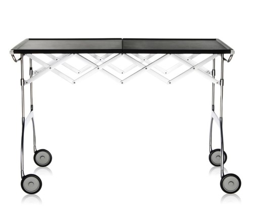 Masuta pliabila Kartell Battista  design Antonio Citterio & Oliver Low  100x54cm  h69cm  negru-crom