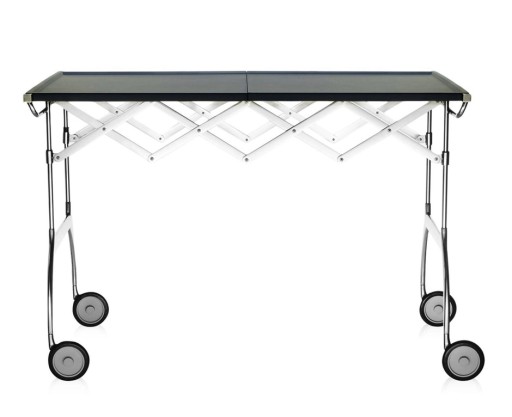 Masuta pliabila Kartell Battista  design Antonio Citterio & Oliver Low  100x54cm  h69cm  mov-crom