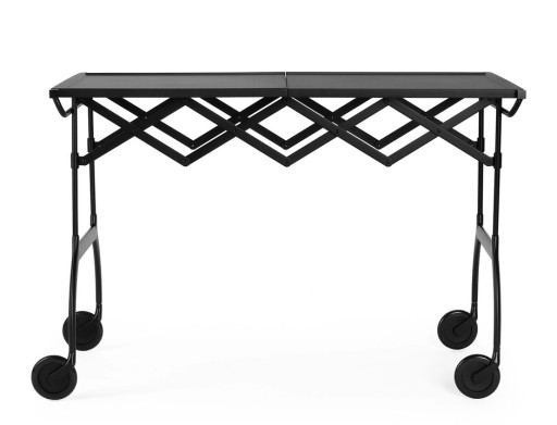 Masuta pliabila Kartell Battista  design Antonio Citterio & Oliver Low  100x54cm  h69cm  negru mat