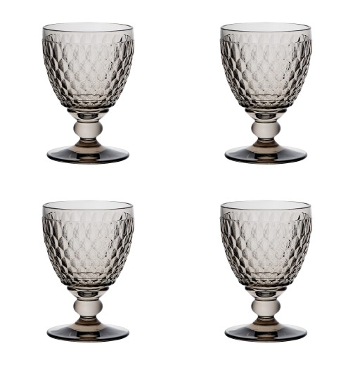 Set 4 pahare vin rosu Villeroy & Boch Boston Coloured fumuriu  132mm  0.31 litri