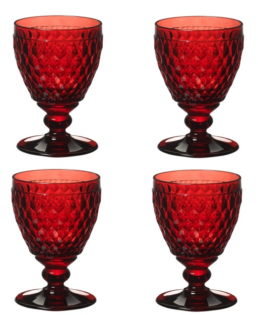 Set 4 pahare vin alb Villeroy & Boch Boston Coloured rosu  120mm  0.23 litri