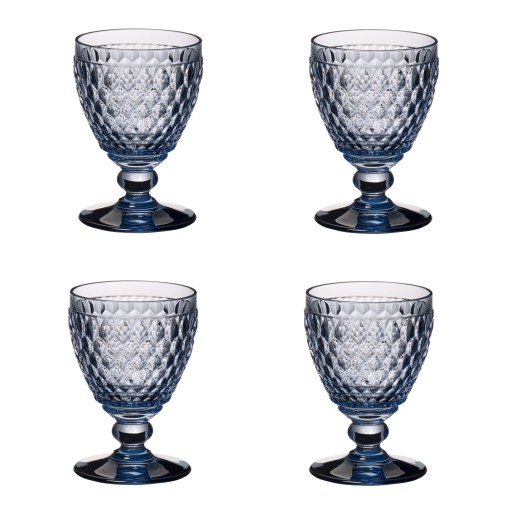Set 4 pahare vin alb Villeroy & Boch Boston Coloured albastru  120mm  0.23 litri