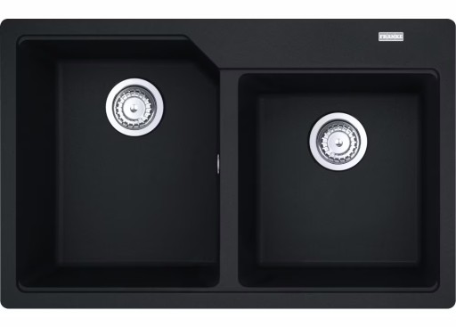 Chiuveta bucatarie Franke Urban UBG 620-36-33  doua cuve  780x500mm  fragranite Nero