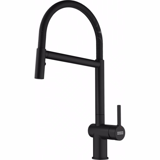 Baterie bucatarie Franke Active Jet dublu  Semi-profesională tip S  pipa flexibila  Black Matt