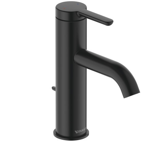 Baterie lavoar Duravit C.1 M  ventil pop-up  negru mat