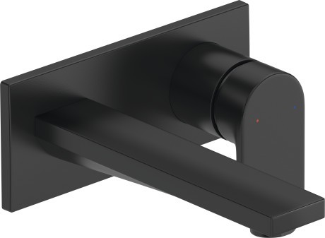 Baterie lavoar Duravit Tulum by Starck de perete  171mm  necesita corp ingropat  negru mat