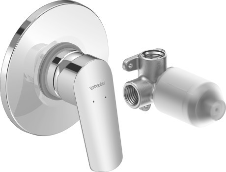 Baterie dus Duravit No.1 cu montaj incastrat  include corp ingropat