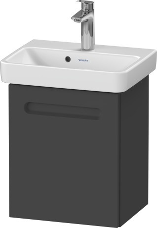 Dulap baza Duravit No.1 cu o usa balamale stanga  390x346mm  grafit mat décor