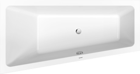Cada asimetrica Duravit No.1  160x85cm  acril  orientare stanga  alb