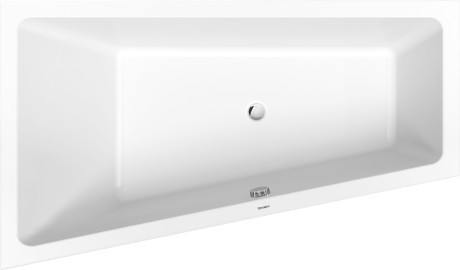 Cada asimetrica Duravit No.1  170x100cm  acril  orientare stanga  alb