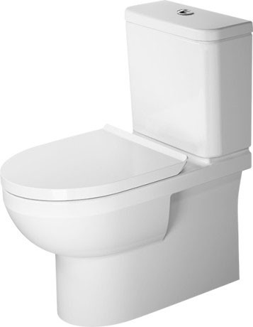 Vas wc Duravit No.1 Rimless  pentru rezervor asezat  365x650mm  alb