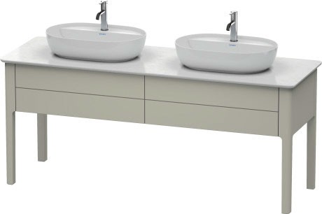 Dulap baza Duravit Luv cu doua sertare  1733x570mm  taupe satinat mat lacuit