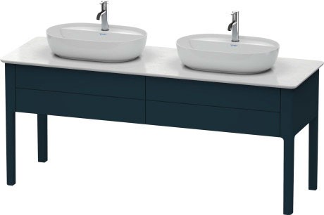 Dulap baza Duravit Luv cu doua sertare  1733x570mm  albastru inchis satinat mat lacuit