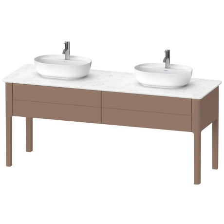 Dulap baza Duravit Luv cu doua sertare  1733x570mm  migdala satinat mat