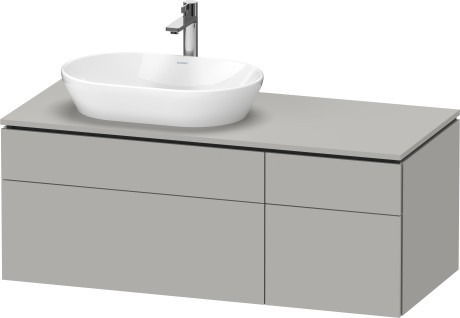 Dulap baza suspendat Duravit L-Cube 122x55cm  gri mat decor
