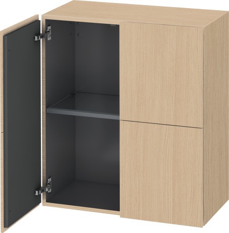 Dulap suspendat Duravit L-Cube cu doua usi  70x80x36.3cm  stejar natur