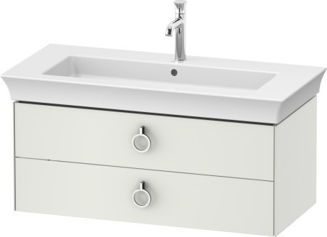Dulap baza Duravit White Tulip cu 2 sertare  984x458mm  alb satinat mat lacuit
