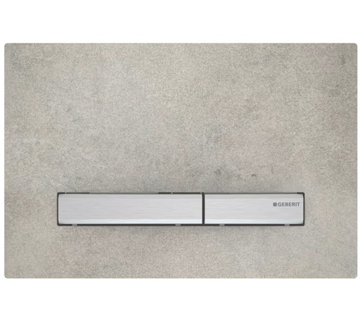 Clapeta actionare Geberit Sigma50  aspect beton - detalii crom