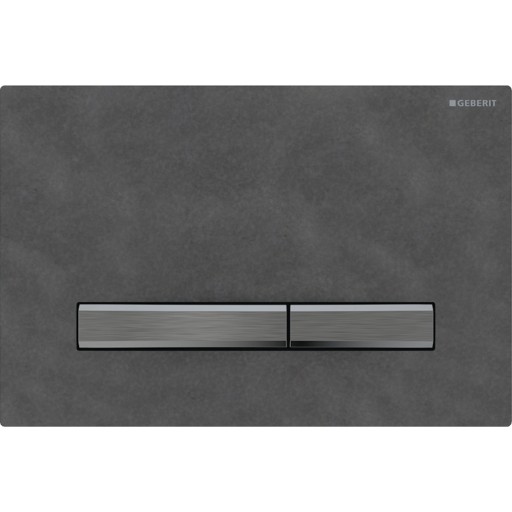 Clapeta actionare Geberit Sigma50  ardezie mustang - detalii crom negru