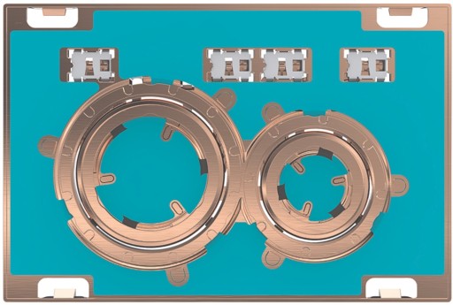 Clapeta actionare Geberit Sigma21  faiantabila - detalii rose-gold