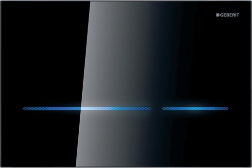 Clapeta actionare electronica Geberit Sigma80  sticla neagra
