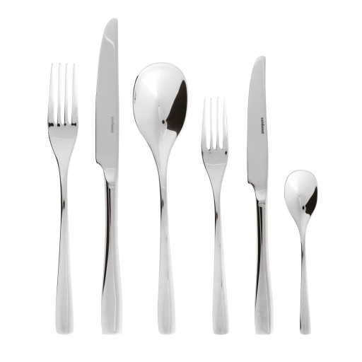 Set tacamuri Sambonet Sintesi Solid Handle  72 piese  inox placat cu argint