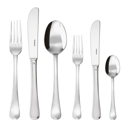 Set tacamuri Sambonet Symbol Solid Handle  36 piese  inox placat cu argint