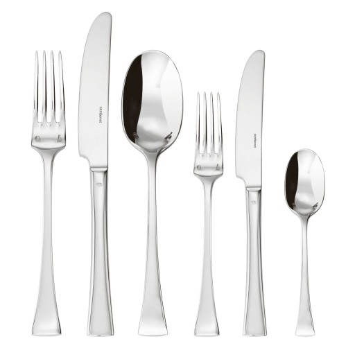 Set tacamuri Sambonet Trienanale Orfevre Handle  72 piese  inox placat cu argint