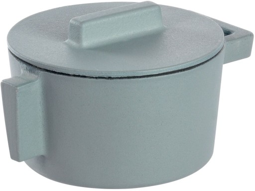 Cratita din fonta emailata Sambonet Terra.Cotto  design Vasques Stefania  capac fonta  d10cm  310ml  Ginger
