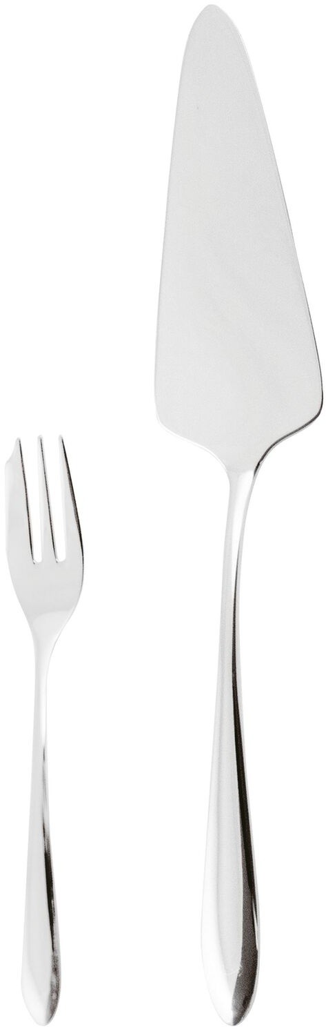 Set tacamuri desert Sambonet Dream  13 piese  inox placat cu argint