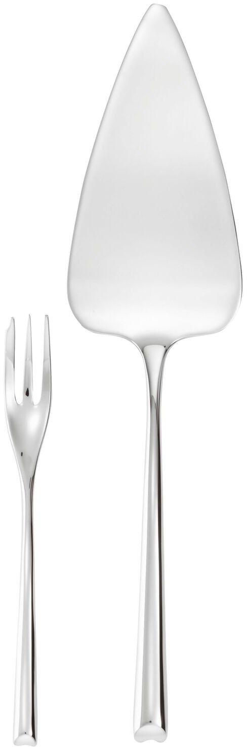 Set tacamuri desert Sambonet H-Art  13 piese  inox placat cu argint