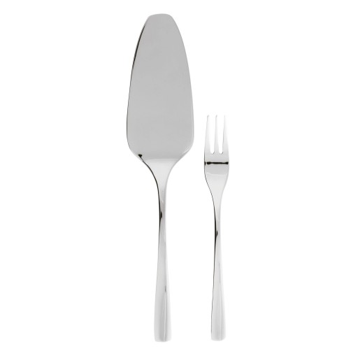 Set tacamuri desert Sambonet Sintesi  13 piese  inox placat cu argint