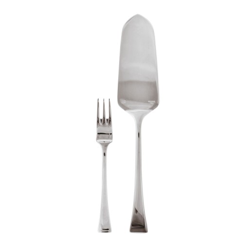 Set tacamuri desert Sambonet Trienanale  13 piese  inox placat cu argint