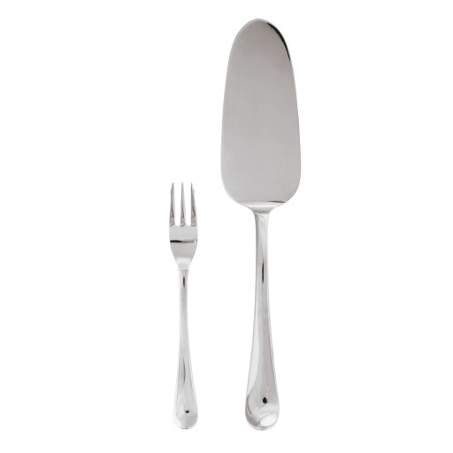 Set tacamuri desert Sambonet Symbol  13 piese  inox placat cu argint