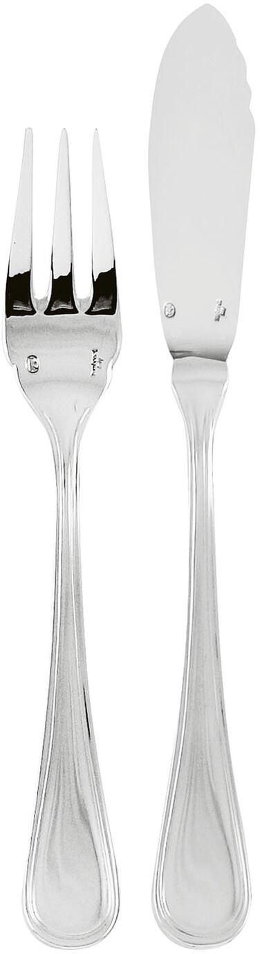 Set tacamuri peste Sambonet Contour Solid Handle  24 piese  inox placat cu argint