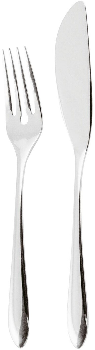 Set tacamuri peste Sambonet Dream Solid Handle  24 piese  inox placat cu argint