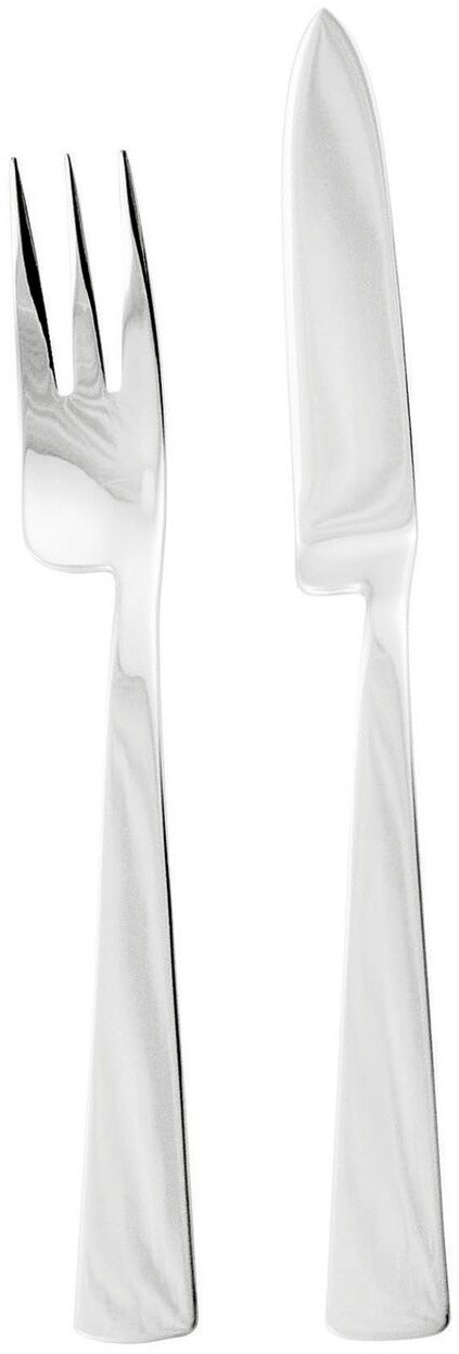 Set tacamuri peste Sambonet Gio Ponti Conca Orfevre Handle  24 piese  inox placat cu argint