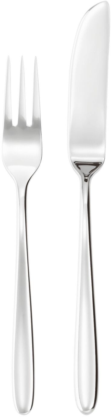 Set tacamuri peste Sambonet Hannah Solid Handle  24 piese  inox placat cu argint