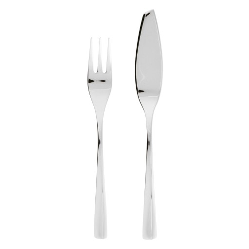 Set tacamuri peste Sambonet Sintesi Solid Handle  24 piese  inox placat cu argint