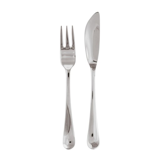 Set tacamuri peste Sambonet Symbol Solid Handle  24 piese  inox placat cu argint